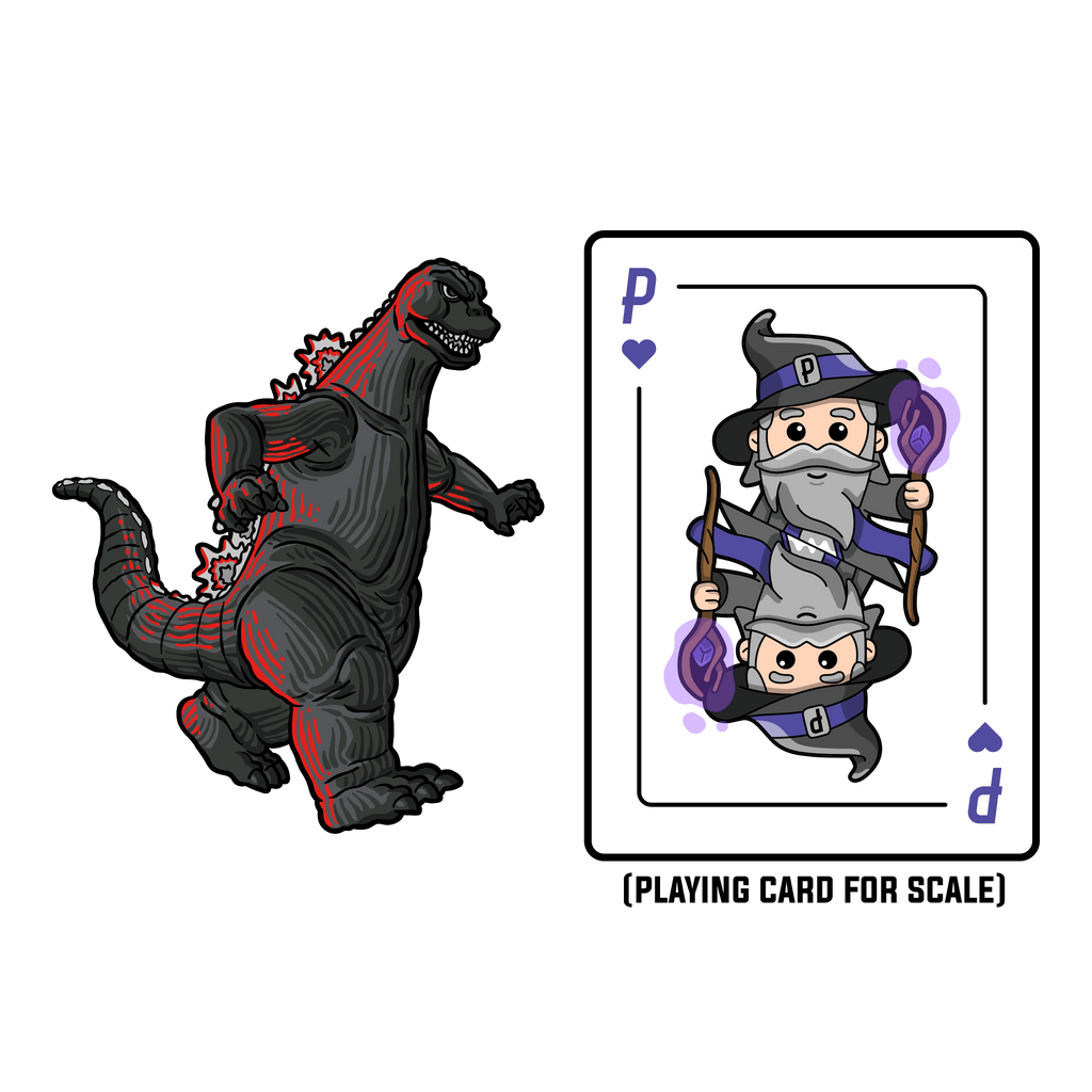 Godzilla XL AR Pin (Showa Era)