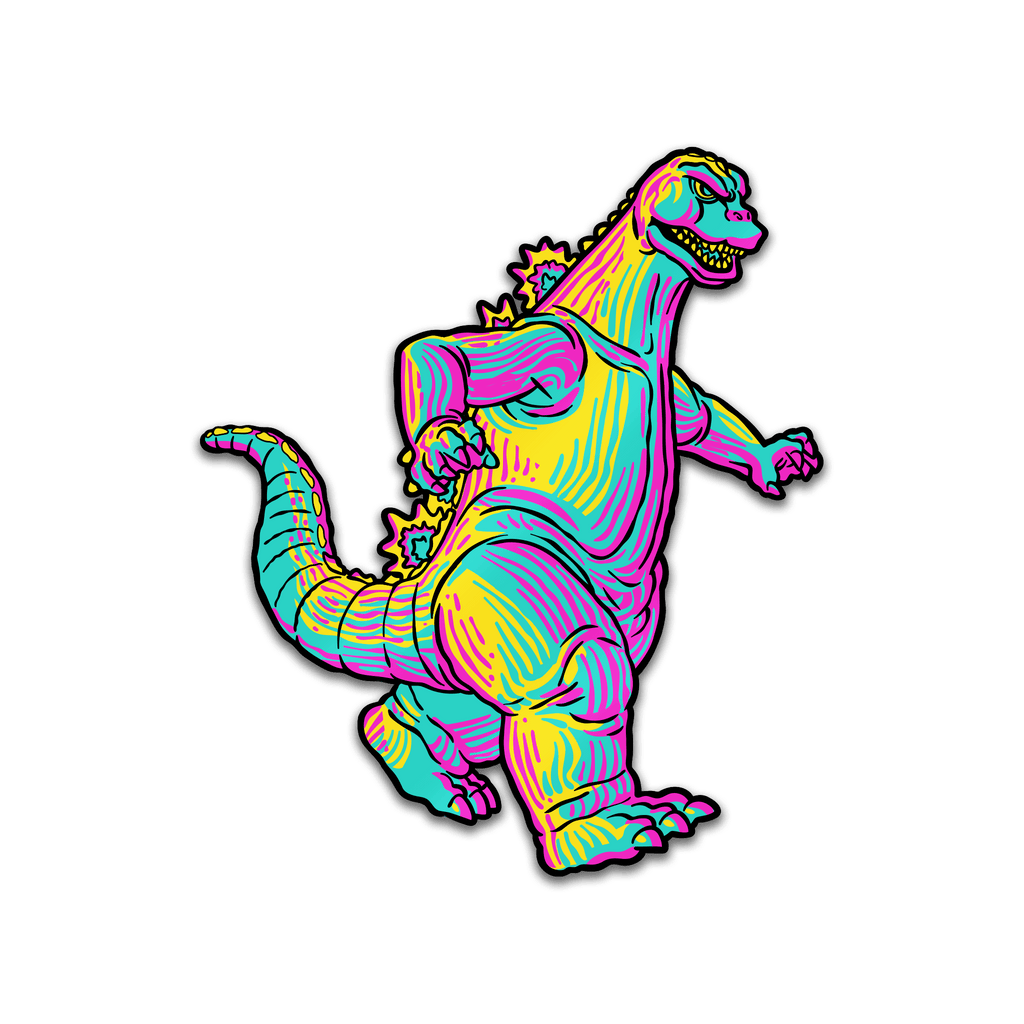 Godzilla XL CMYK Edition AR Pin (Showa Era)